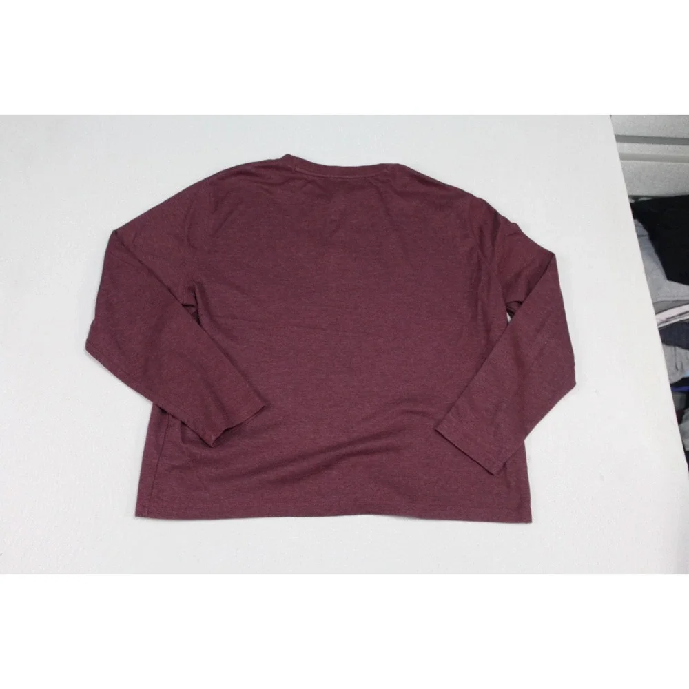 Banana Republic Men Red Sweatshirt Long Sleeve Crew Neck Size XL